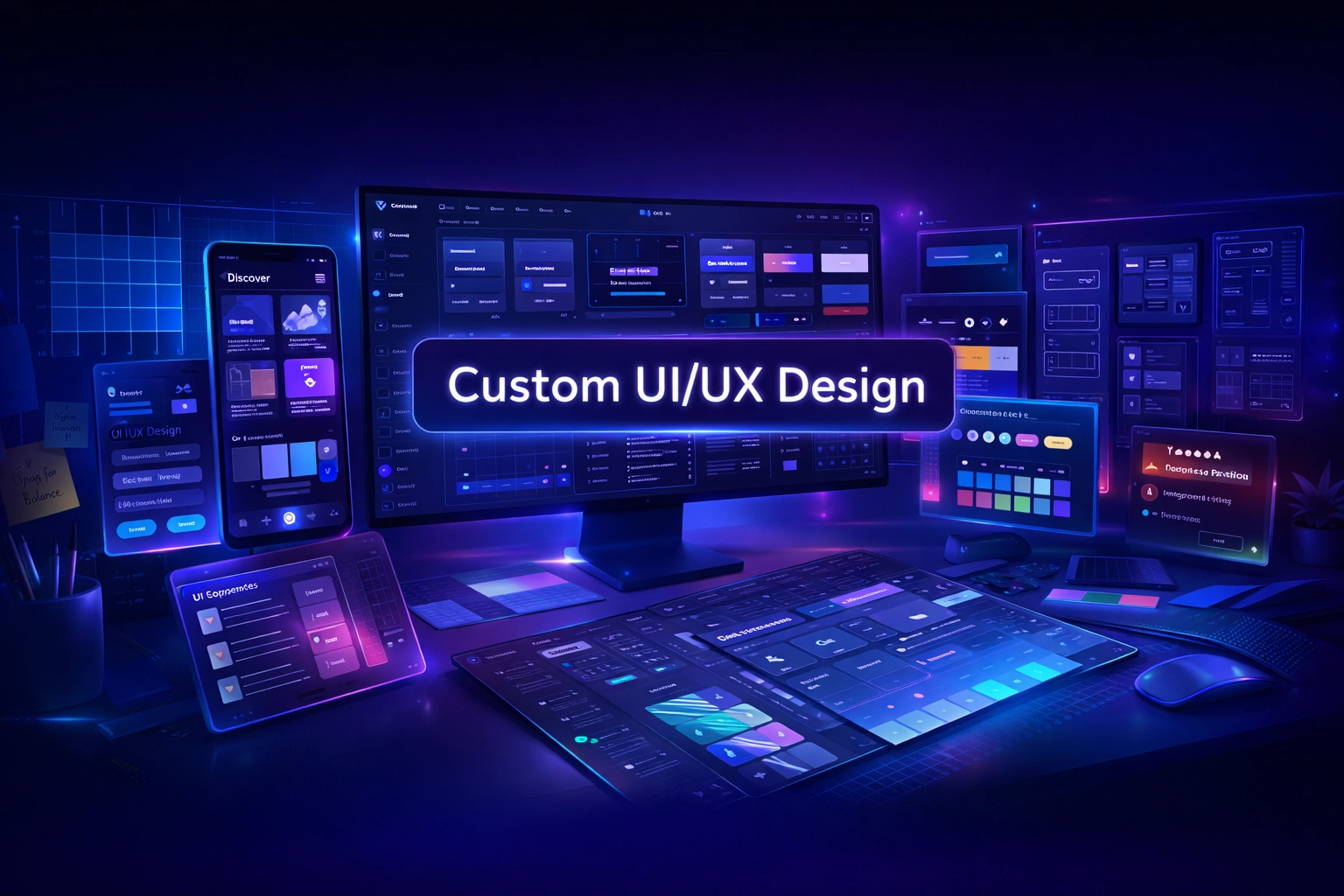 Custom UI UX design services